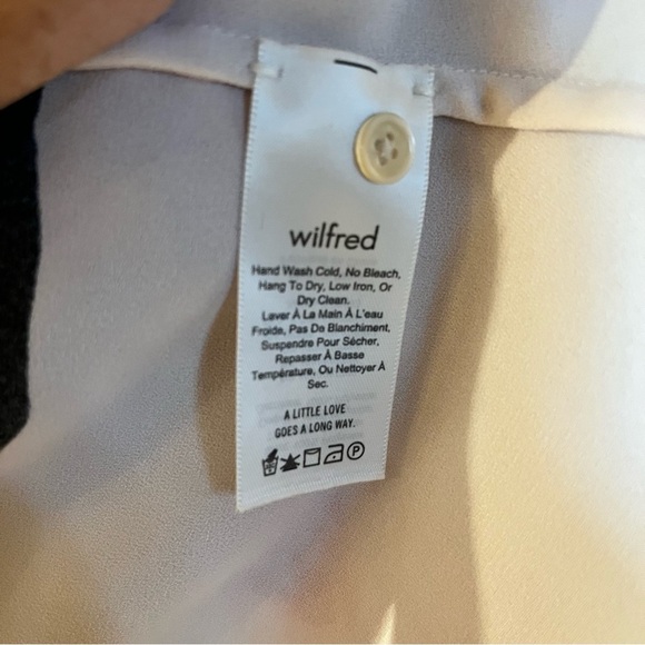 Wilfred Floral Tie Front Blouse Small - Picture 6 of 7